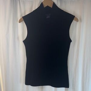 Ralph Lauren Blue Label Black Velvet Tank Top
